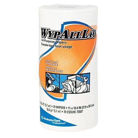 KIMBERLY-CLARK Kimberly Clark Professional KCC 05027 L40 Wypall General Purpose Wipers Smaller Roll; White KCC 05027